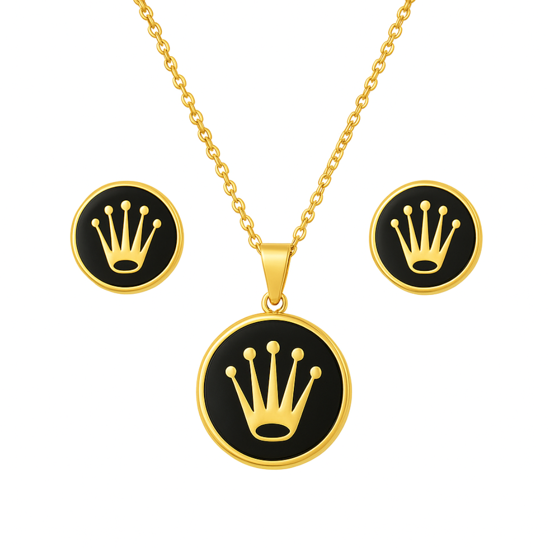 Elegant Lock & Key Jewelry Set – Premium Gold-Tone Finish