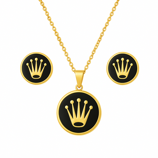 Elegant Lock & Key Jewelry Set – Premium Gold-Tone Finish