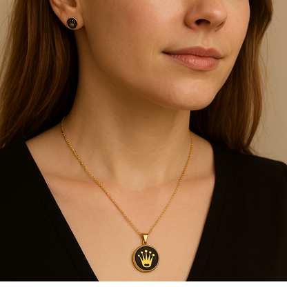 Elegant Lock & Key Jewelry Set – Premium Gold-Tone Finish