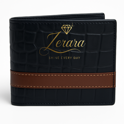 Premium Croc-Pattern Design Wallet – Elegant Style - With Free Delivery