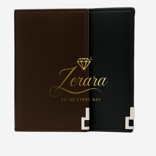 Pocket-Sized Midnight Edge Leather Wallet - With Free Delivery