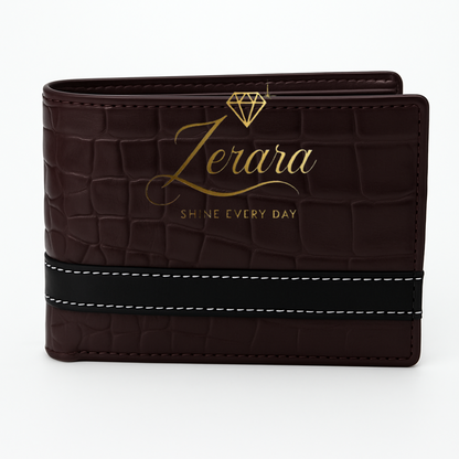 Premium Croc-Pattern Design Wallet – Elegant Style - With Free Delivery