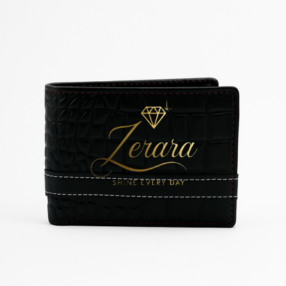 Premium Croc-Pattern Design Wallet – Elegant Style - With Free Delivery
