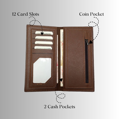 HORSE Kaihua Premium Long Wallet – Stylish Slim Men’s Wallet - With Free Delivery