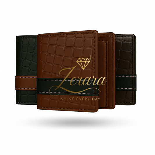 Premium Croc-Pattern Design Wallet – Elegant Style - With Free Delivery